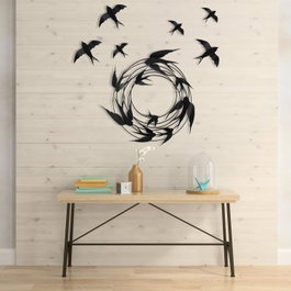 Wallity Migration - 2 Accesorio decorativo de metal multicolor